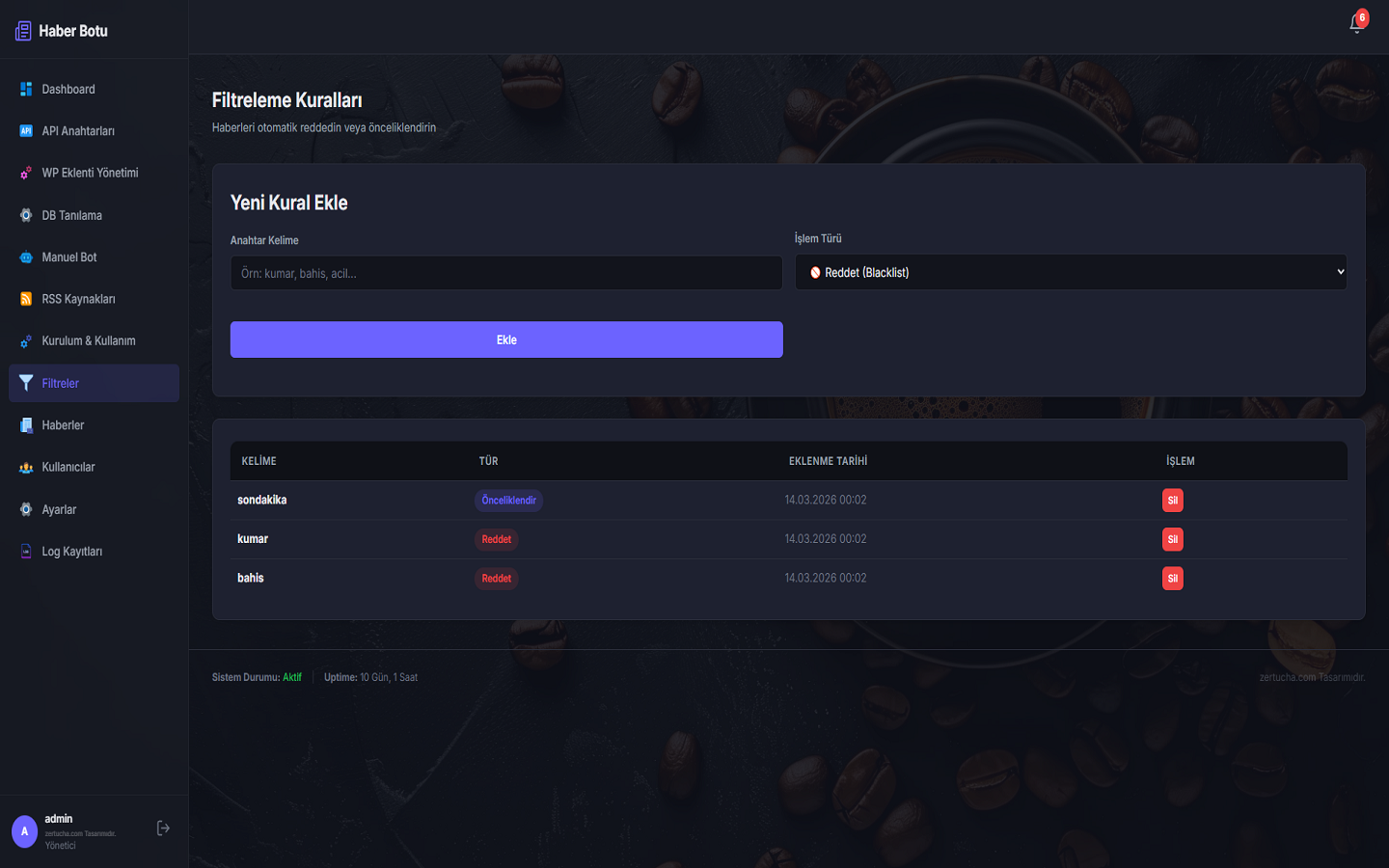 Filtering and Security