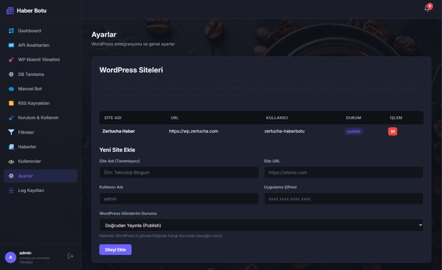 Sınırsız WordPress Site Yönetimi
