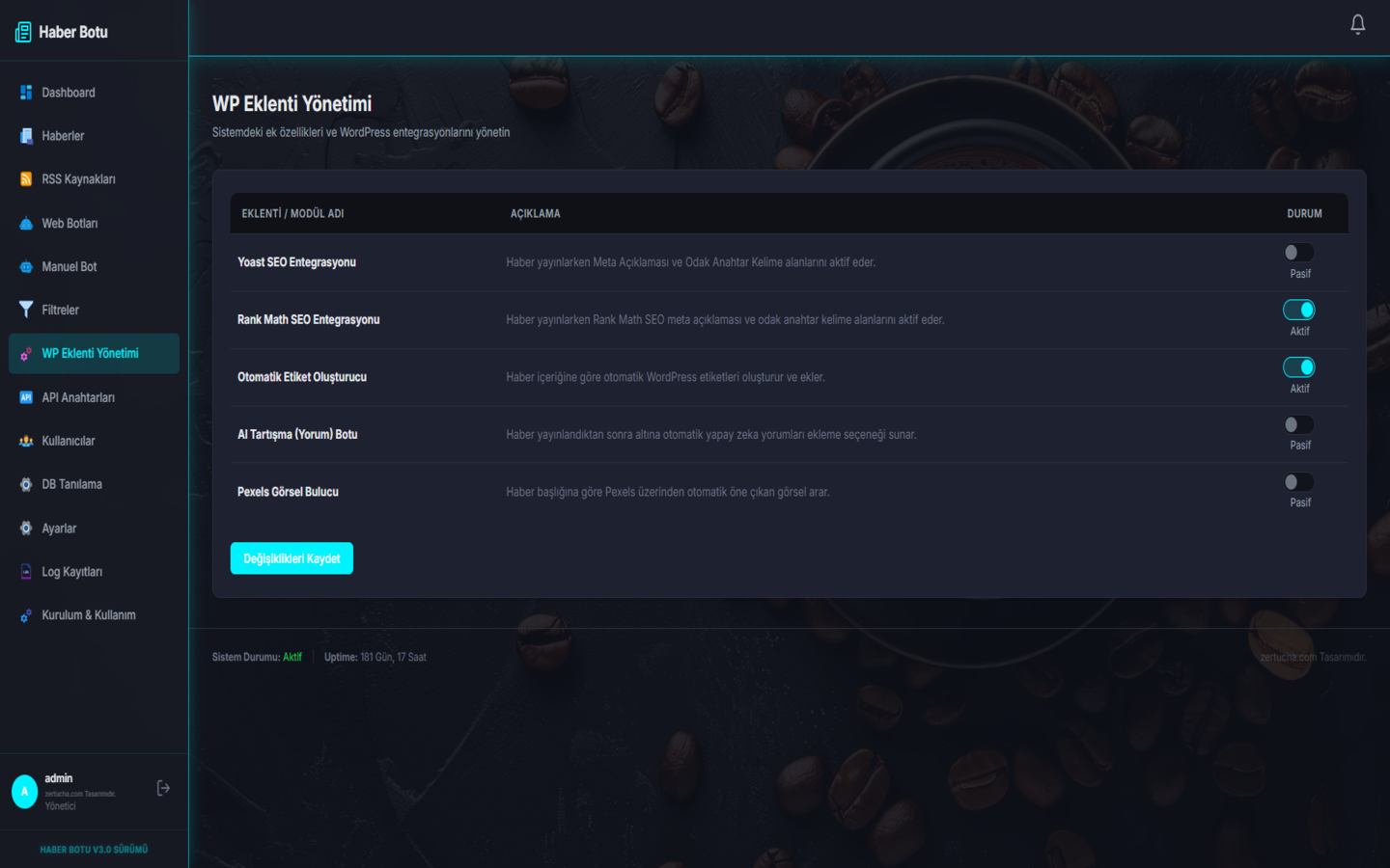 Wordpress Plugin Management